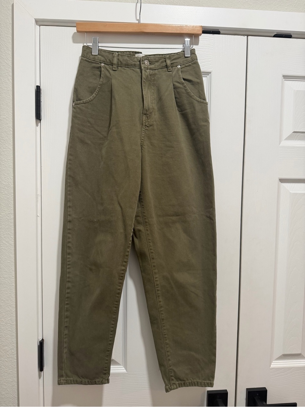 Mango Green Jeans Size 4